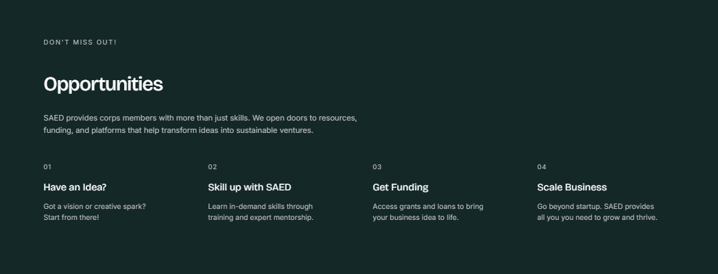 NYSC SAED project image